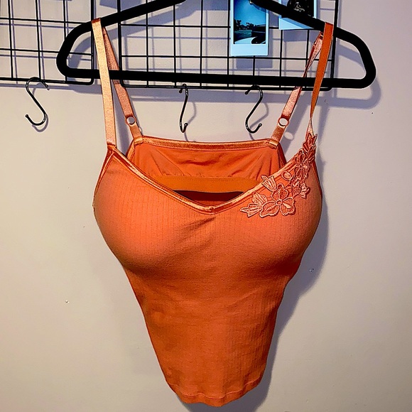 Tops - peach tank top